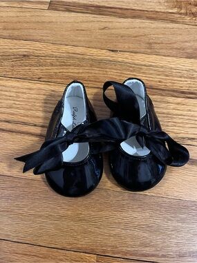 Ralph Lauren Black Patent Mary Jane with Ribbon